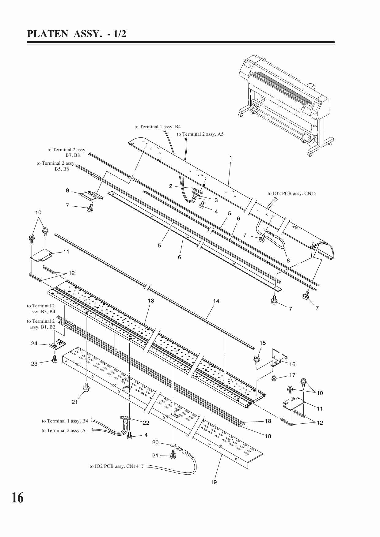 MIMAKI JV3 160S MECHANICAL DRAWING Parts Manual-3